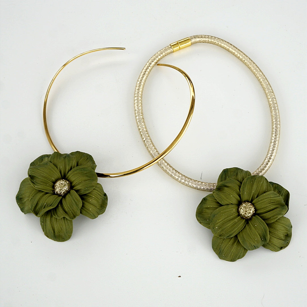 Collar FLOR VERDE